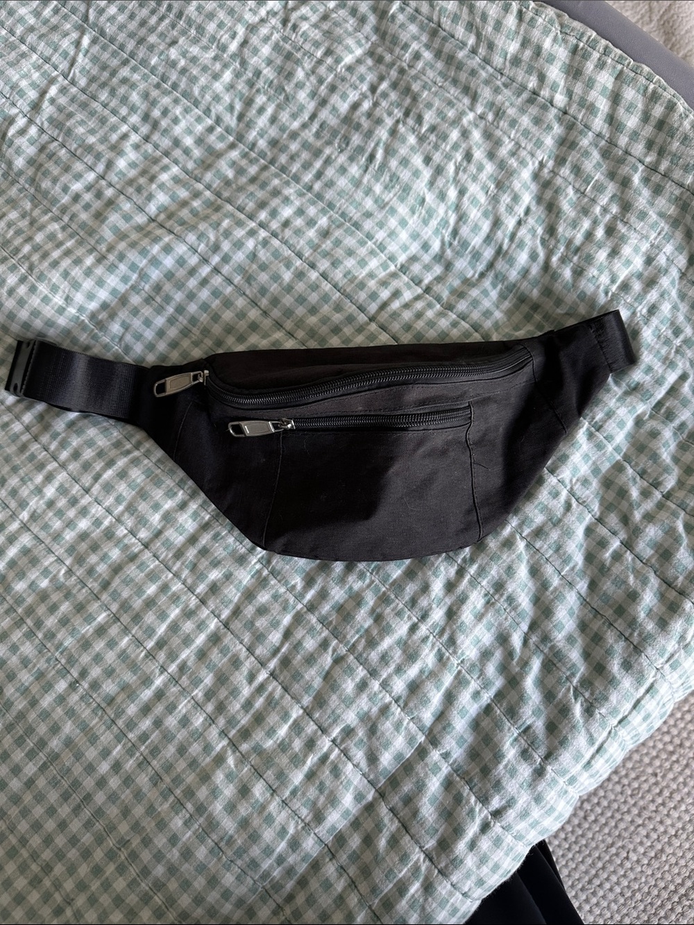 Black Men's Waist Bag / Fanny Pack